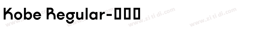 Kobe Regular字体转换